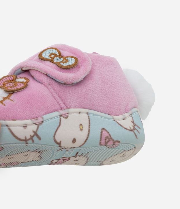 Pantufla Infantil Hello Kitty con Pompón - Talle 19 al 28 4