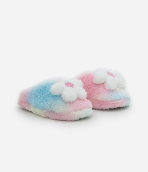 Pantufla en Fleece Felpado con Detalle Delantero - Talle 30 al 36