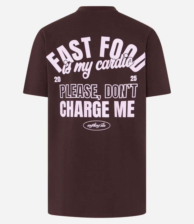 Remera T-Shirt en Algodón con Estampa Lettering Fast Food 7