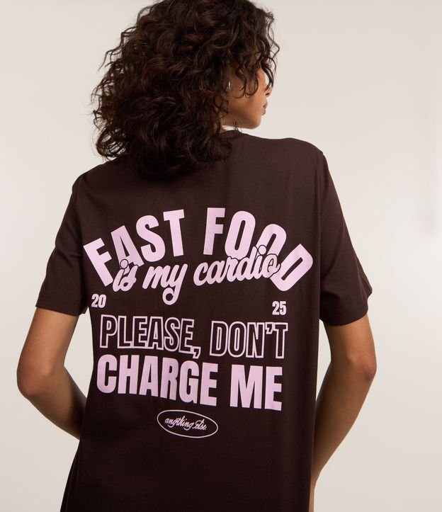 Remera T-Shirt en Algodón con Estampa Lettering Fast Food 5