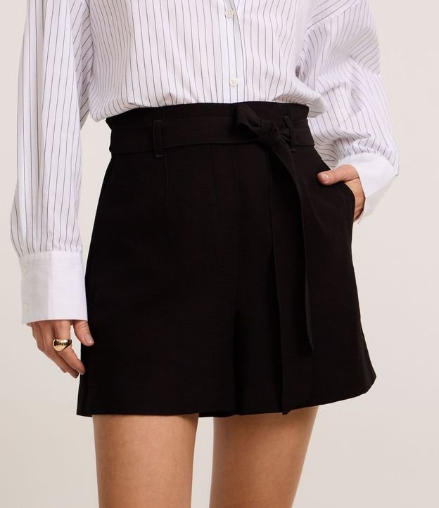 Short Clochard Sastre en Viscosa con Cinturón Lazo 3