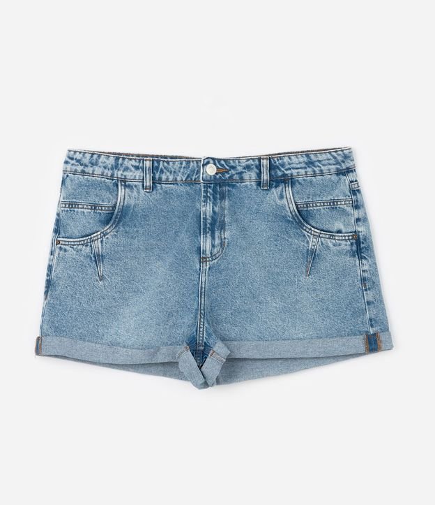 Short Mom en Jeans con Recorte y Bajo Plegado Curve & Plus Size 8