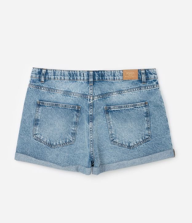 Short Mom en Jeans con Recorte y Bajo Plegado Curve & Plus Size 9