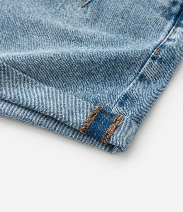 Short Mom en Jeans con Recorte y Bajo Plegado Curve & Plus Size 10