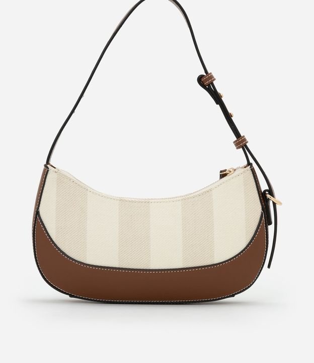 Cartera Baguette Mediana con Rayas Boho Romántico 4