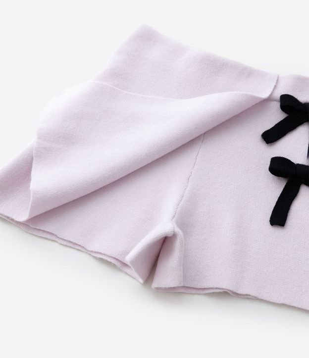 Short pollera Infantil con Moñitas Aplicados – Talle 1 a 5/6 años 6