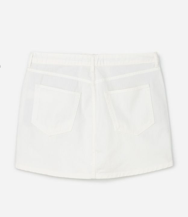 Pollera Corta en Jeans con Bolsillos Curve & Plus Size 7