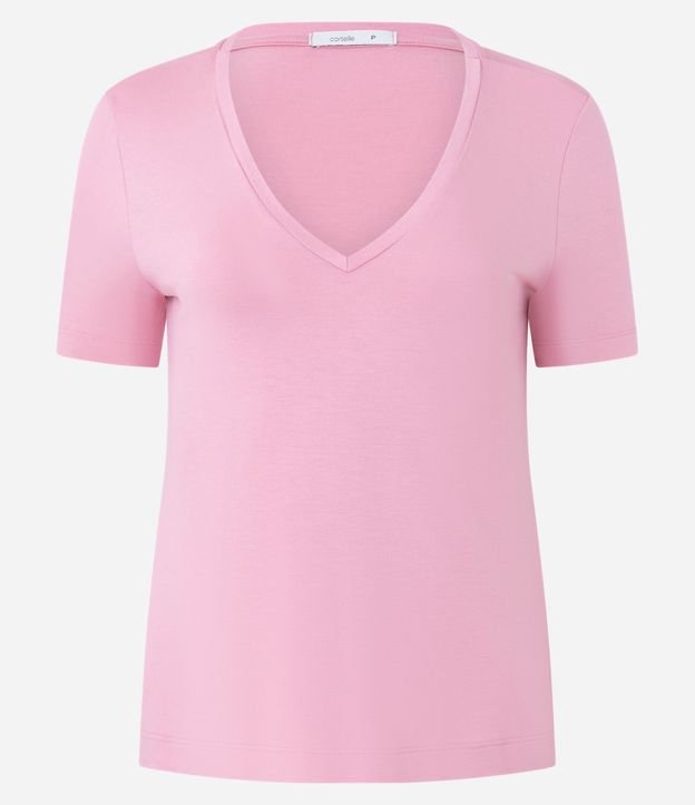 Blusa Básica en Viscosa con Escote V 5