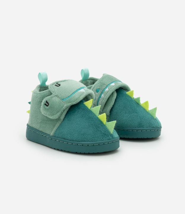 Pantufla Infantil Cerrada con Cretas de Dinosaurio – Talle 19 a 28