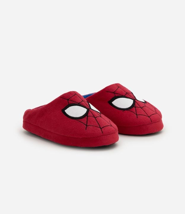 Pantufla Infantil Hombre Araña en Fleece - Talle 27 al 36