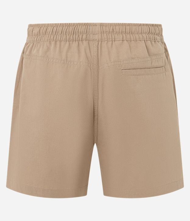 Bermuda Playera Texturizada en Algodón Liso con Cintura Elástica 3