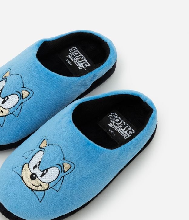 Pantufla Infantil Sonic en Fleece – Talle 29 a 38 2