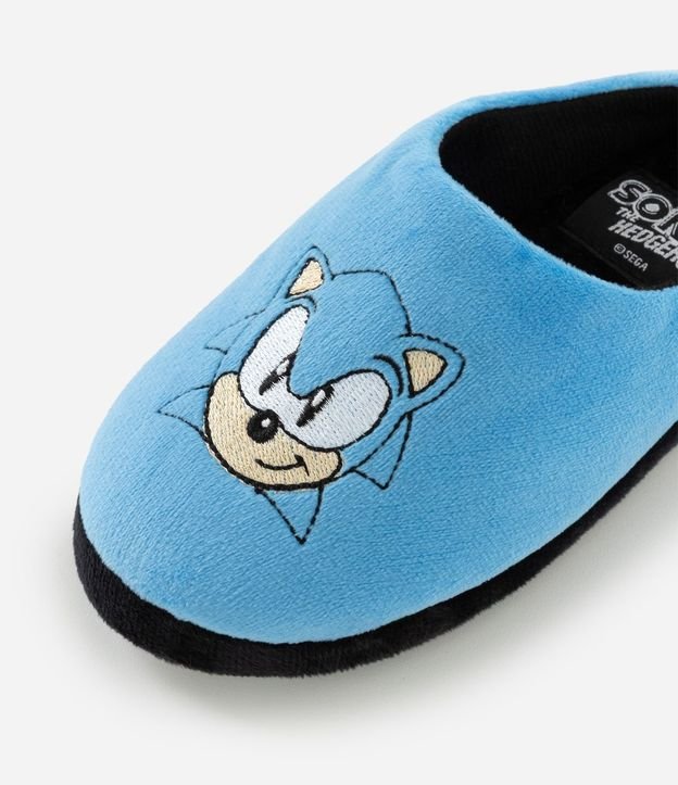 Pantufla Infantil Sonic en Fleece – Talle 29 a 38 3