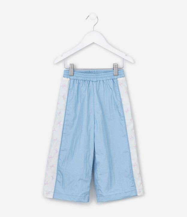 Pantalón Infantil Wide Leg en Microfibra con Recorte Lateral - Talle 1 A 6 años 2