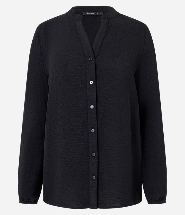 Camisa en Airflow con Cuello Padre
