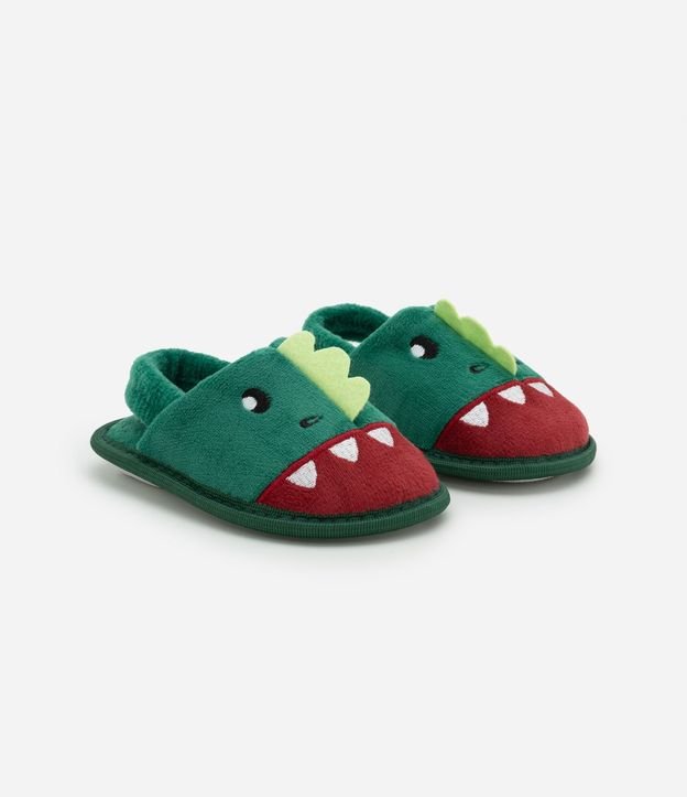 Pantufla Infantil Dinosaurio con Elástico – Talle 21 a 28