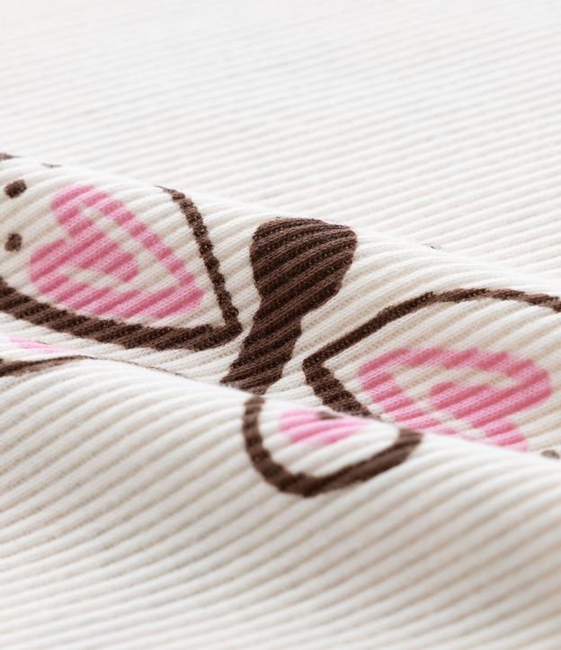 Musculosa Infantil en Rib con Mariposas y Manga Broderie – Talle 1 a 5/6 años 3