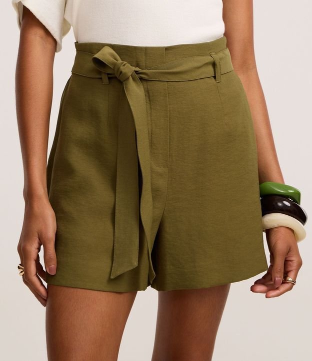 Short Clochard Sastre en Viscosa con Cinturón Lazo 3