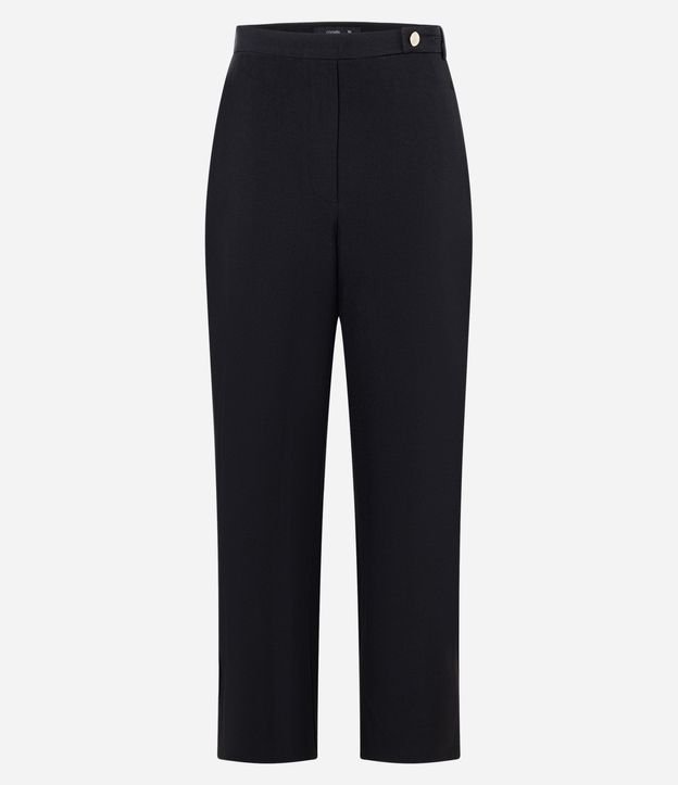 Pantalón Wide Leg sastrería de Cintura Mediana con Traspase en la Cintura 1
