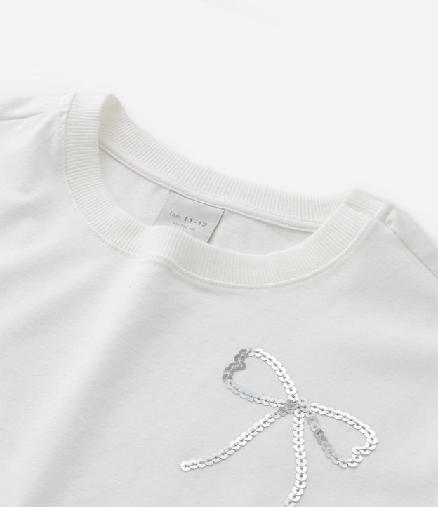 Remera Infantil Regular con Bordado de Lazos - Talle 5 a 14 años 3