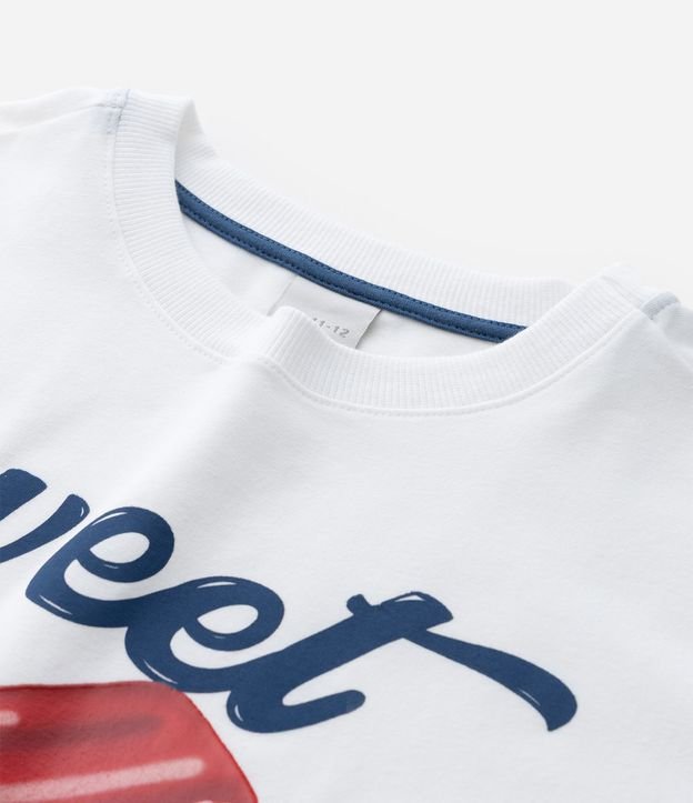 Remera Infantil Boxy con Estampa de Picolé  - Talle 7 a 16 años 5