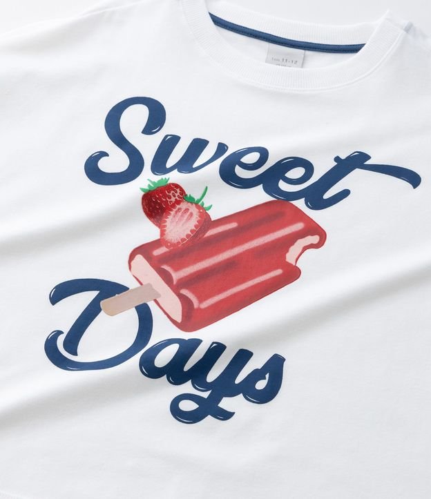 Remera Infantil Boxy con Estampa de Picolé  - Talle 7 a 16 años 6