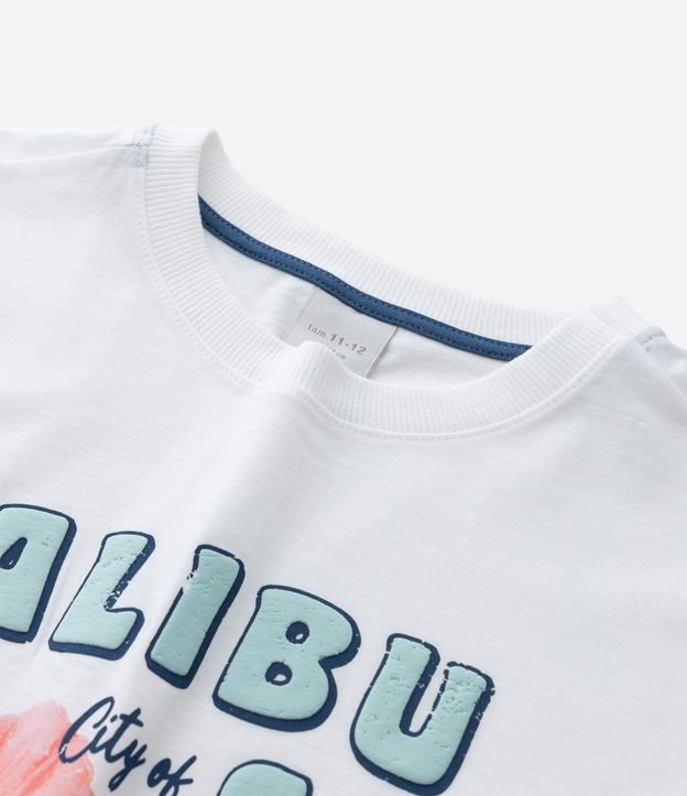 Remera Infantil Boxy con Estampa de Flores Malibu - Talle 7 a 16 años 5
