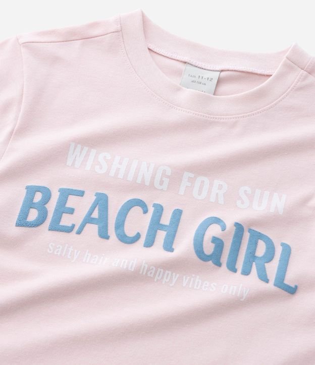 Remera Infantil Babt Tee con Estampa Lettering Beach Girl - Talle 5 a 15 años 4