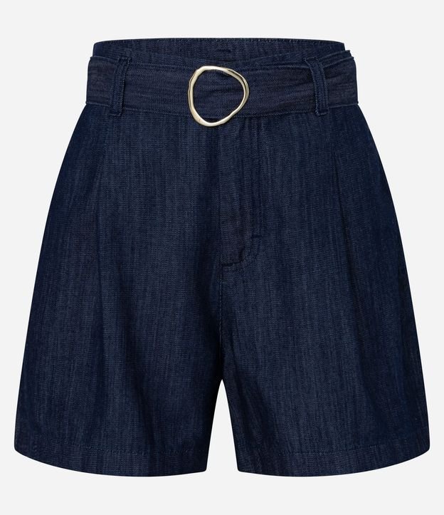 Short Cintura Alta en Jeans con Hebilla Diferenciada en el Cinturón 6