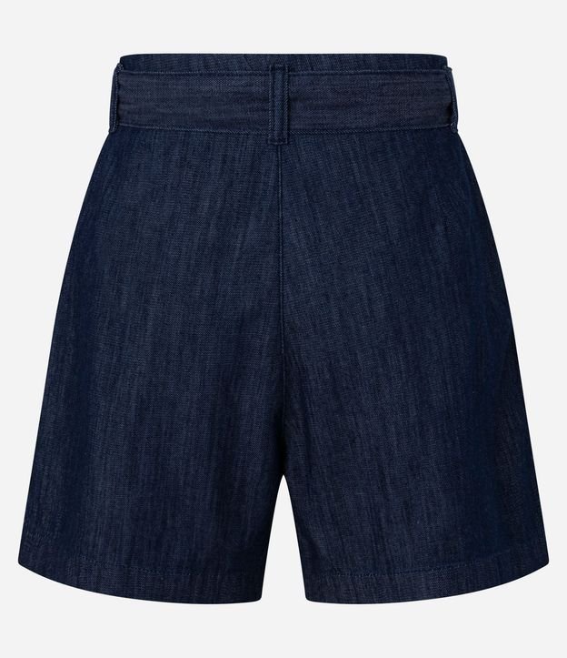 Short Cintura Alta en Jeans con Hebilla Diferenciada en el Cinturón 7