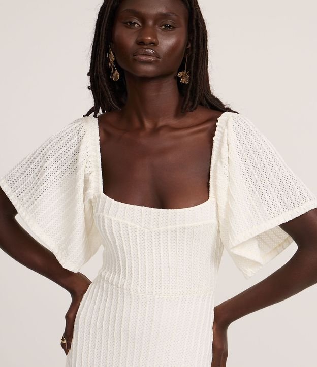 Vestido New Midi en Laise con Escote Cuadrado 2