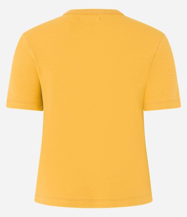 Blusa Básica Ajustada en Rib con Cuello Redondo 10