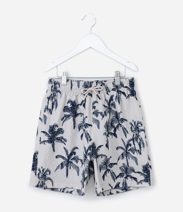 Bermuda Infantil Playera con Estampado Tropical - Talle 5 a 14 años 2