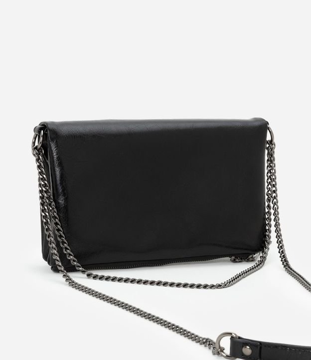Cartera Transversal Mediana con Asa de Cadenas 4