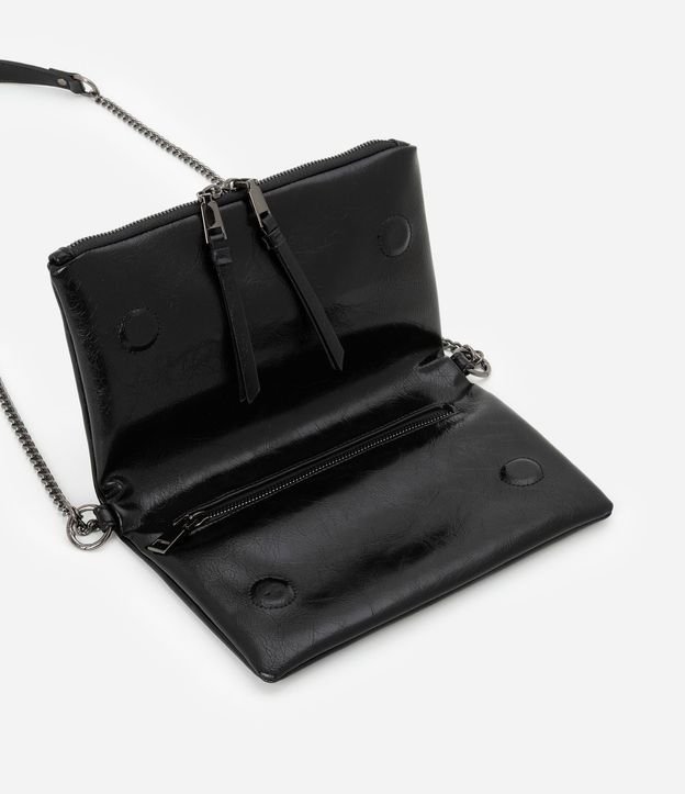 Cartera Transversal Mediana con Asa de Cadenas 8