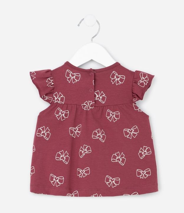 Conjunto Infantil Bata con Bolsillos y Estampado De Moñitas – Talle RN A 18 Meses 3