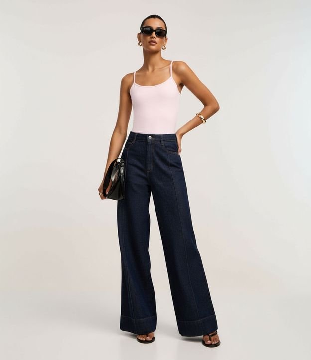 Blusa Musculosa Básica en Poliamida con Breteles Finos 4