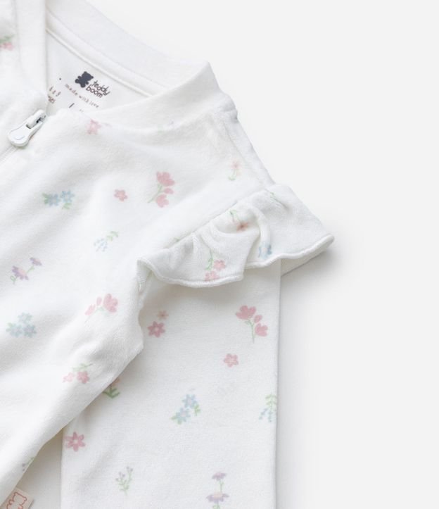 Interito Infantil en Plush con Estampa Floral Liberty - Talle 0 a 18 Meses 10