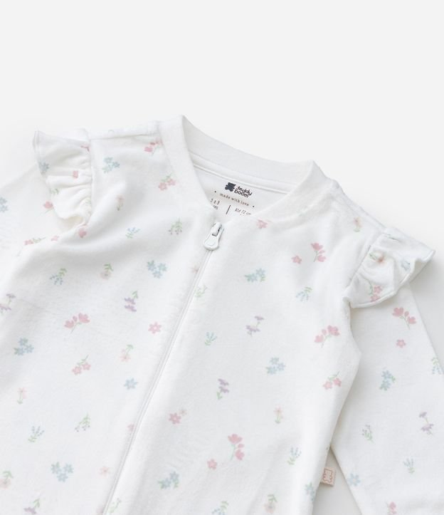 Interito Infantil en Plush con Estampa Floral Liberty - Talle 0 a 18 Meses 11