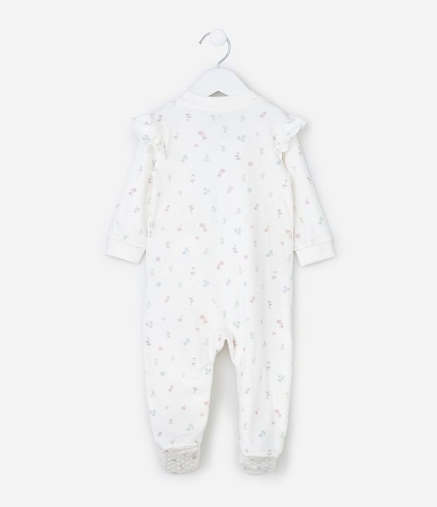 Interito Infantil en Plush con Estampa Floral Liberty - Talle 0 a 18 Meses 4