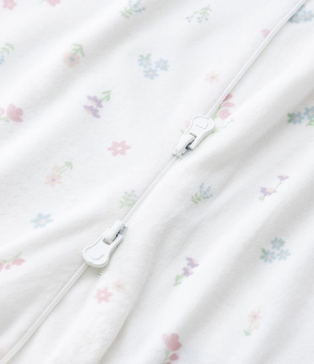 Interito Infantil en Plush con Estampa Floral Liberty - Talle 0 a 18 Meses 7