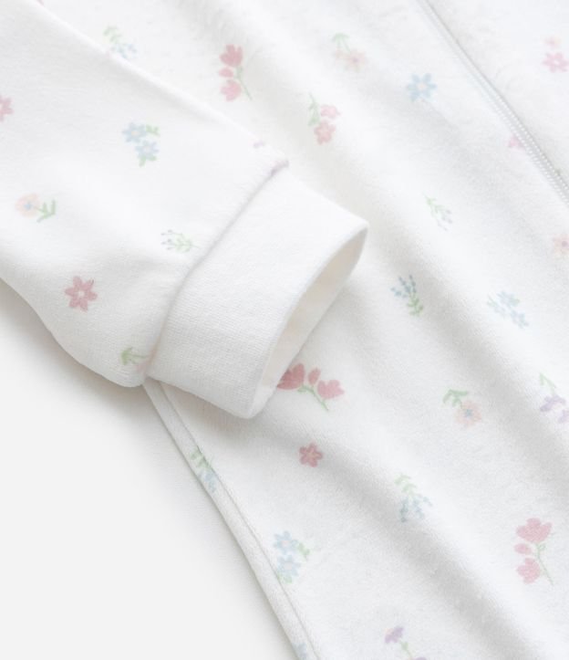Interito Infantil en Plush con Estampa Floral Liberty - Talle 0 a 18 Meses 8