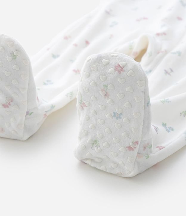 Interito Infantil en Plush con Estampa Floral Liberty - Talle 0 a 18 Meses 9