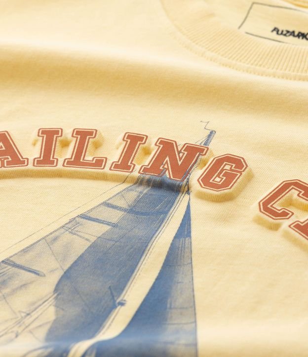 Remera Infantil Regular con Estampa de Barco Sailing Club - Talle 5 a 14 años 6