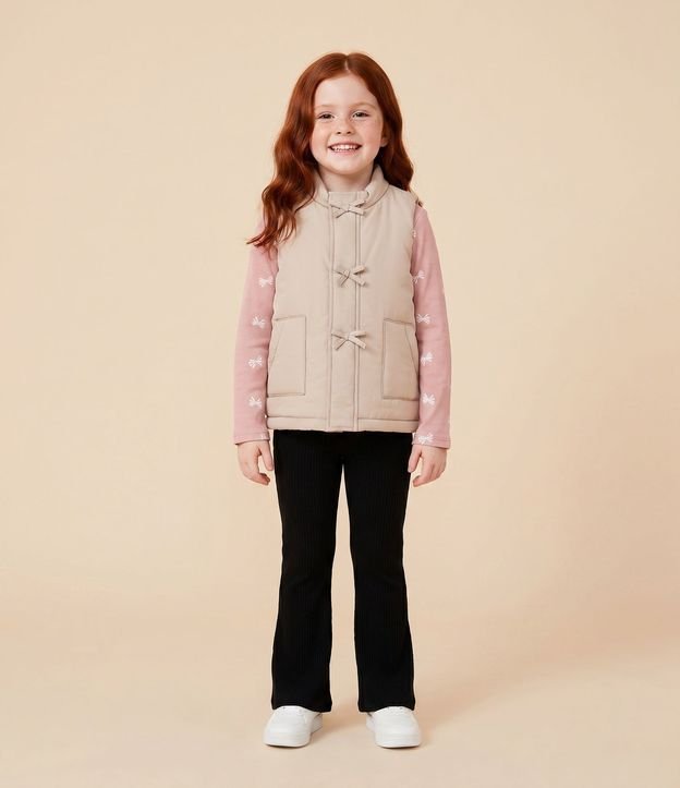Chaleco Infantil con Moñitas Delanteros – Talle 1 a 5/6 años
