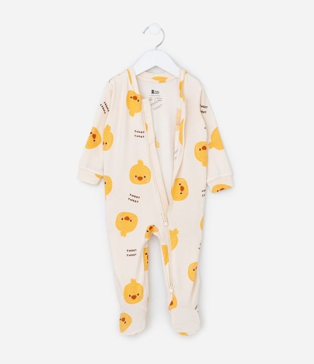 Enterito Infantil en Punto con Estampado de Pollito – Talle RN a 18 Meses 3