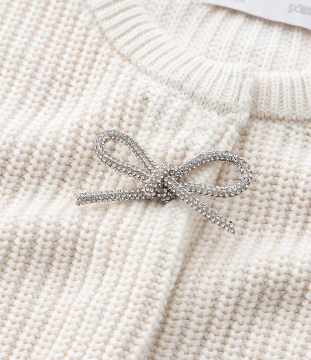 Cardigan Infantil en Punto con Moñitas en Strass – Talle 1 a 5/6 años 7