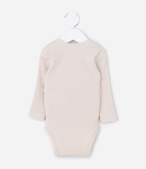 Body Infantil Canelado con Cuello Americano – Talle RN a 18 Meses 3