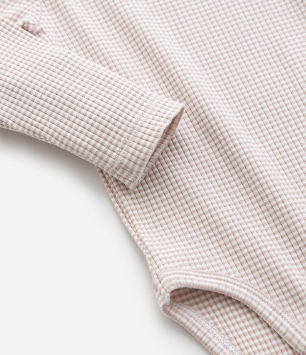 Body Infantil Canelado con Cuello Americano – Talle RN a 18 Meses 5