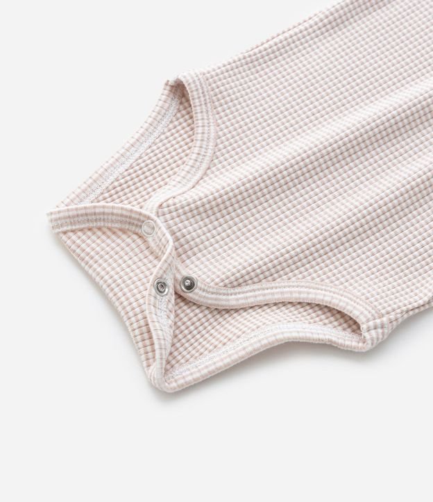 Body Infantil Canelado con Cuello Americano – Talle RN a 18 Meses 6